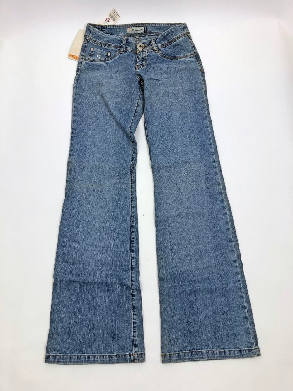 Diesam Authentic Jeans Size 27 Semi Distressed 2 Hip Pocket Style Flare Legs